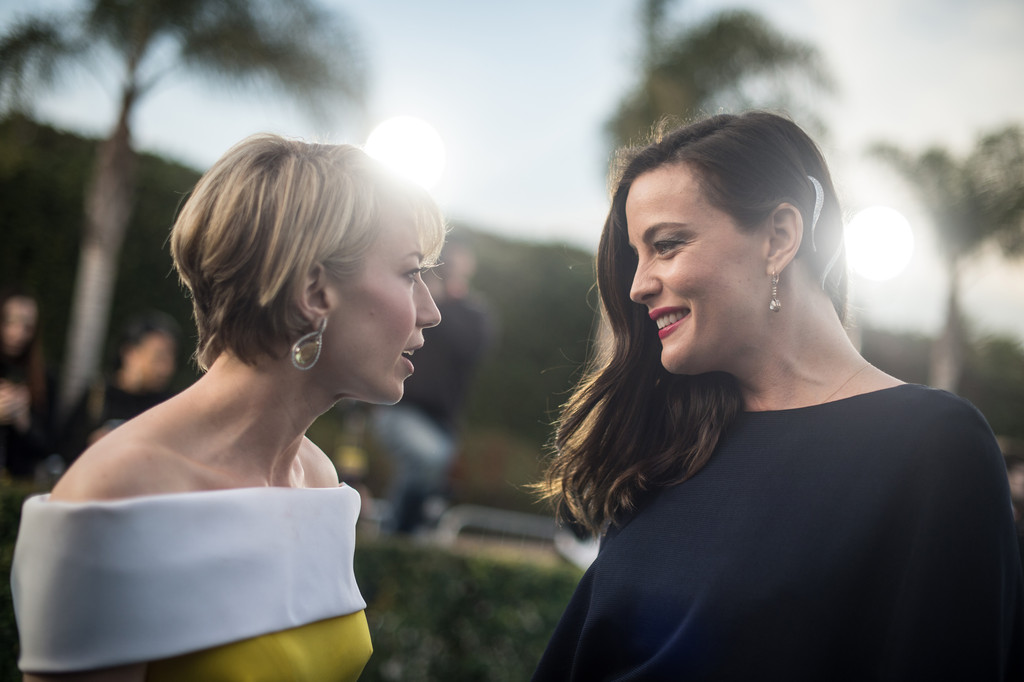 with Carrie Coon