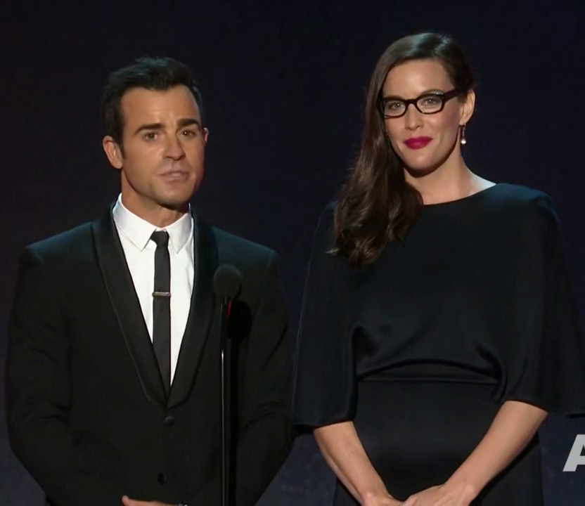 with Justin Theroux - presenting best Sci-Fi/Horror Movie award