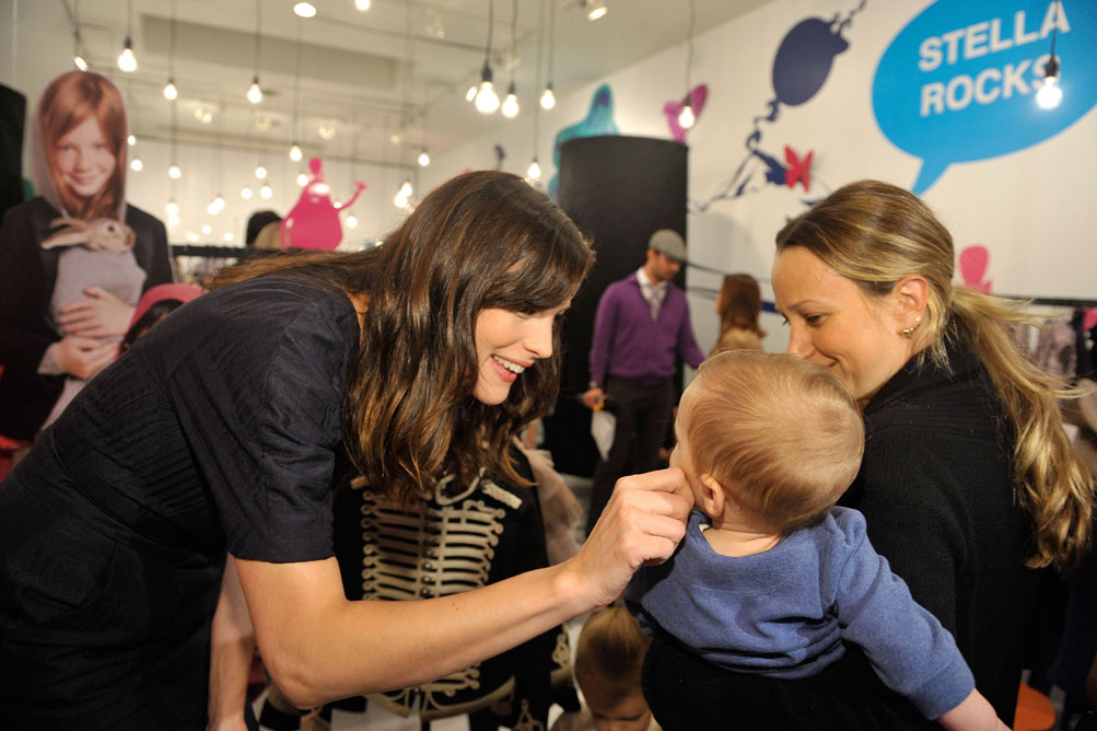 with Jennifer Meyer and her son Otis