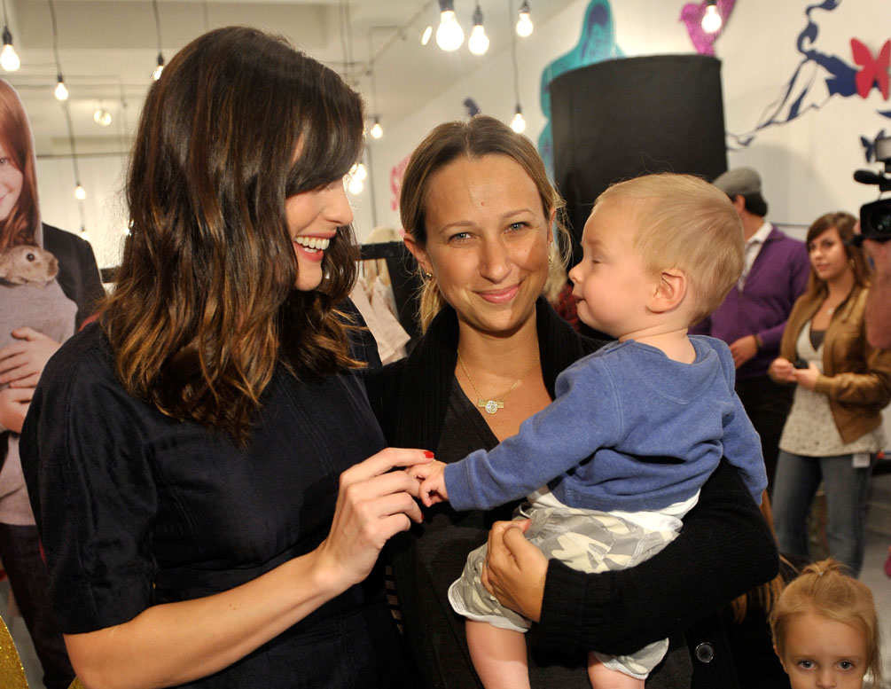 with Jennifer Meyer and her son Otis