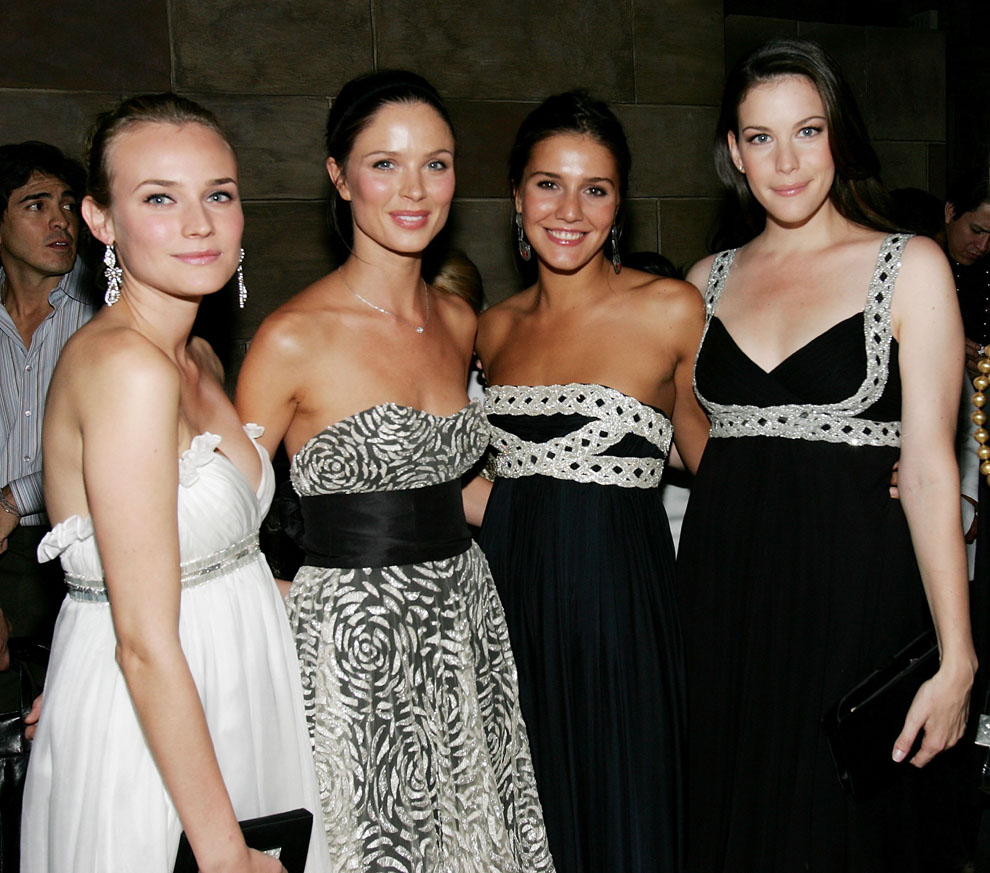 with Diane Kruger, Georgina Chapman and Margherita Missoni