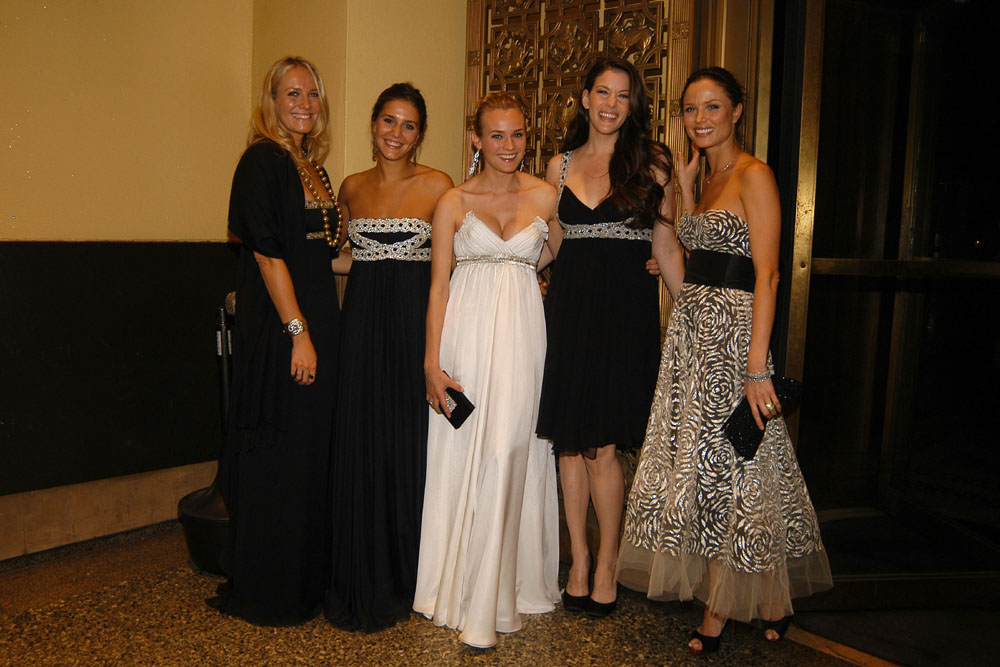 with Keren Craig, Margherita Missoni, Diane Kruger and Georgina Chapman