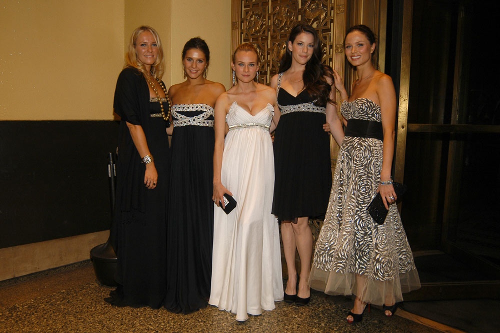 with Keren Craig, Margherita Missoni, Diane Kruger and Georgina Chapman