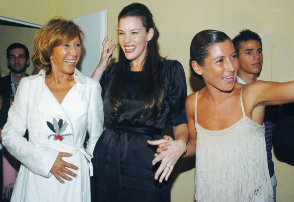 with Sara Baras and her mother