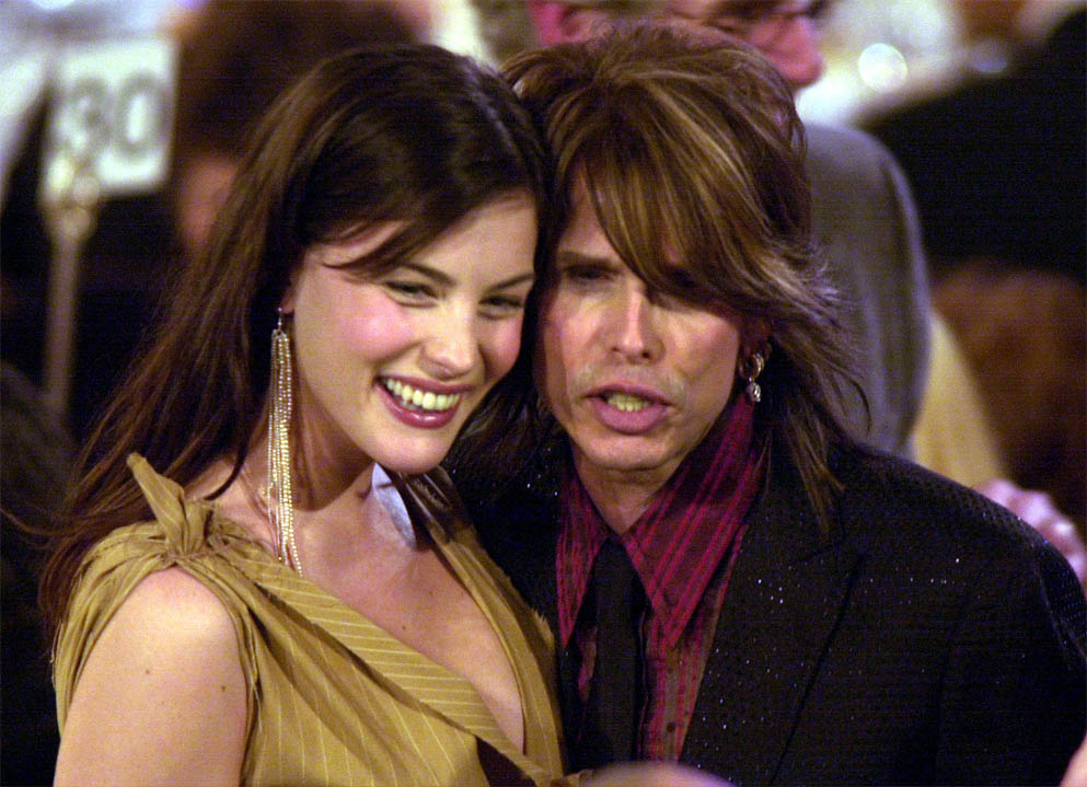 with dad - from 'Rock and Roll Hall of Fame Induction', March 2001
