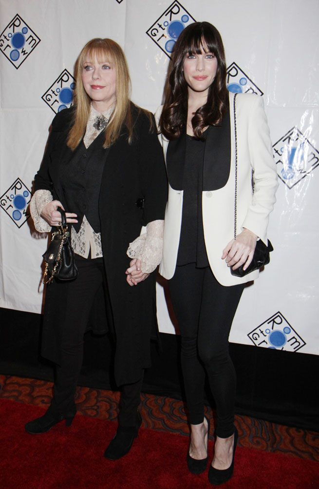 with mom Bebe Buell
