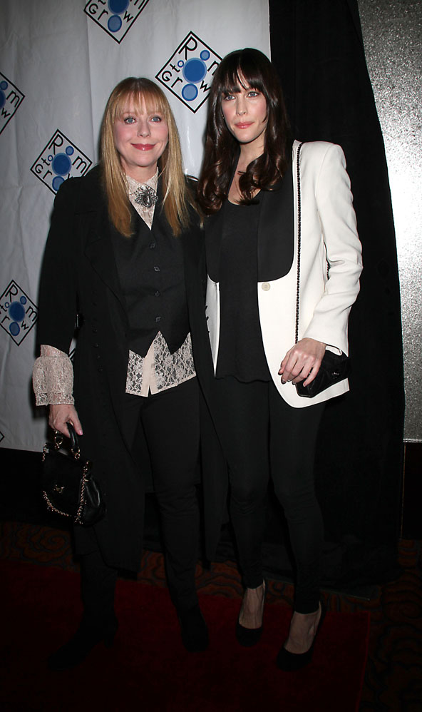 with mom Bebe Buell