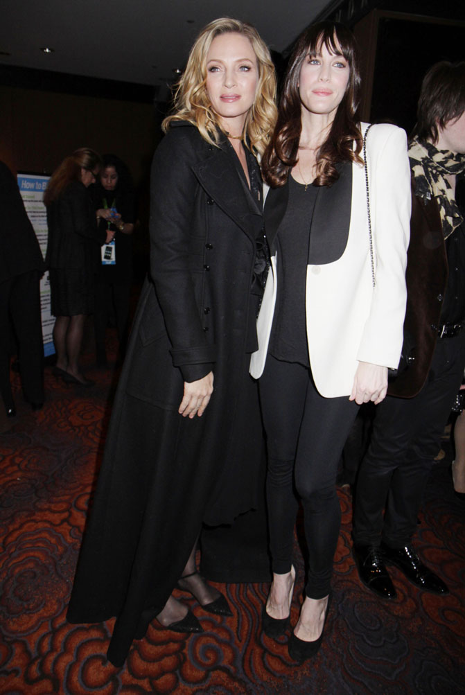 with Uma Thurman 