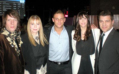 with Jim Wallerstein and mom Bebe Buell