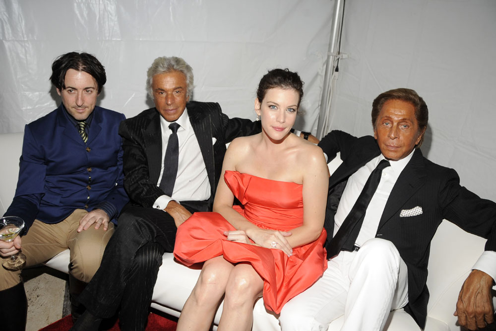 with Alan Cumming, Giancarlo Giamette and Valentino Garavani