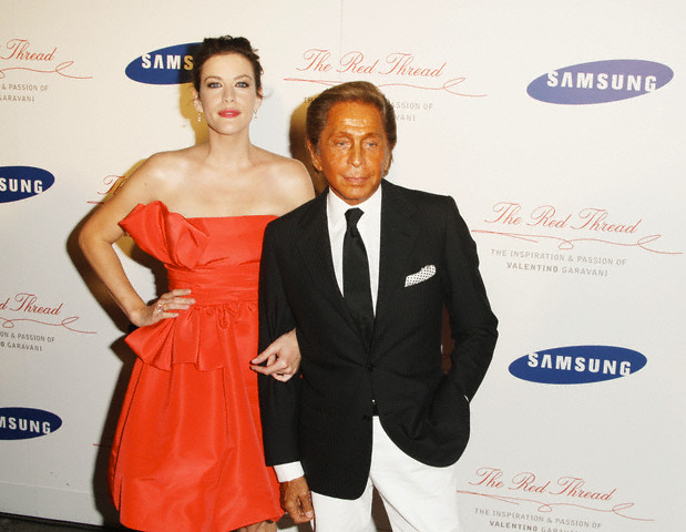 with Valentino Garavani
