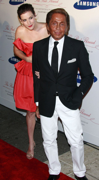 with Valentino Garavani