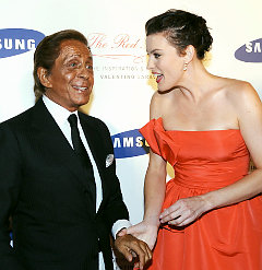 with Valentino Garavani