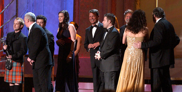 with Catherine Zeta-Jones and the LotR Cast and Crew