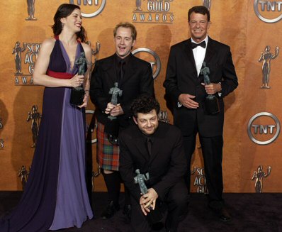 with Billy Boyd, John Noble and Andy Serkis