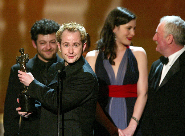 with Andy Serkis, Billy Boyd and Bernard Hill