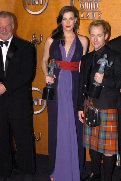 with Bernard Hill and Billy Boyd