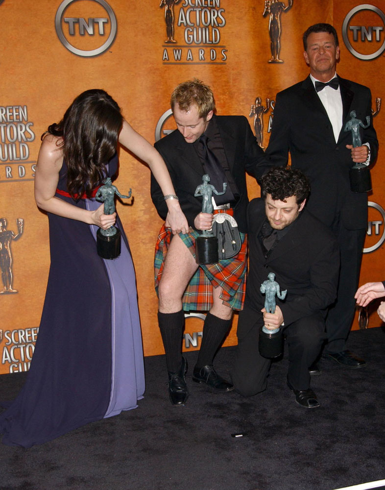 with Billy Boyd, Andy Serkis and John Noble