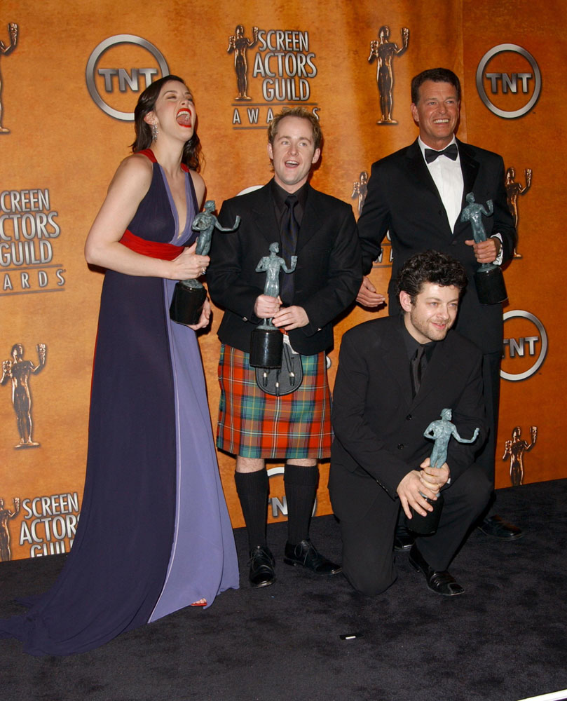 with Billy Boyd, Andy Serkis and John Noble