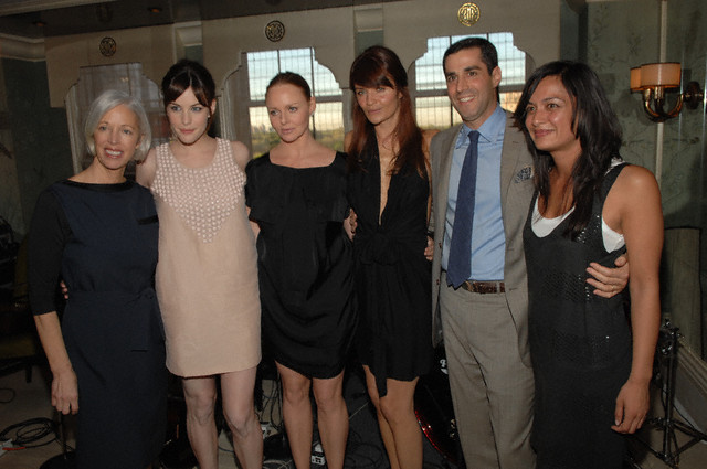 with Linda Wells, Stella McCartney, Helena Christensen, Jim Gold and Roopal Patel