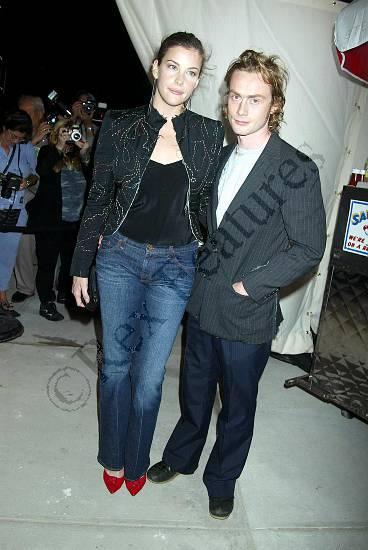 with fiance - Royston Langdon, at Stella Mccartney's store opening, New York, September 20th 2002
