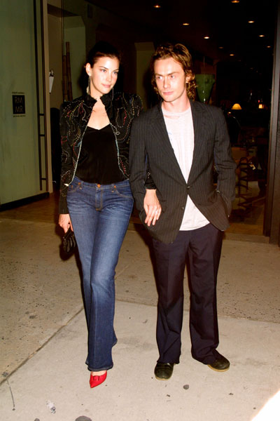 with fiance Royston Langdon