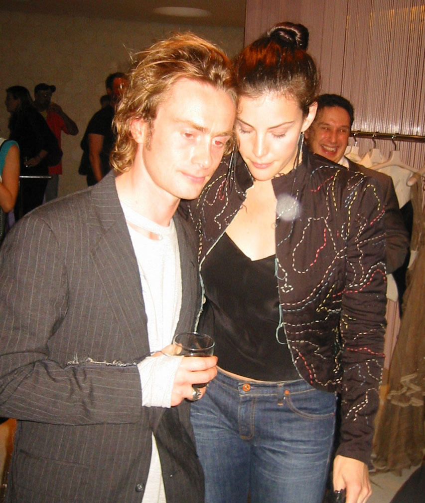 with fiance - Royston Langdon