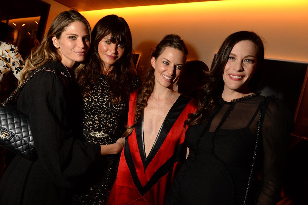 with Frankie Rayder, Helena Christensen and Topaz Page-Green