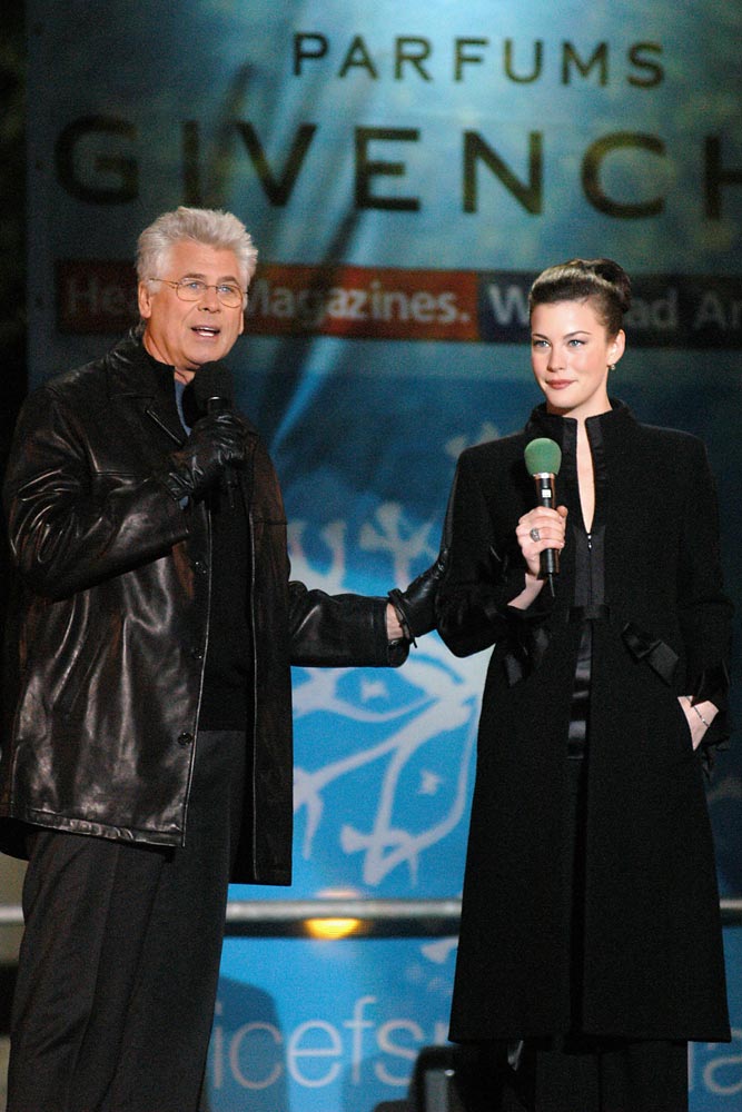 with Barry Bostwick - at UNICEF snowflake lighting ceremony, New York, November 20th 2003