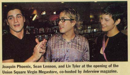 with Joaquin Phoenix and Sean Lennon