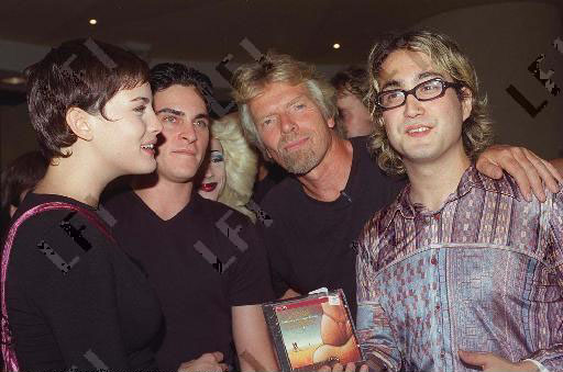 with Joaquin Phoenix, Richard Branson and Sean Lennon
