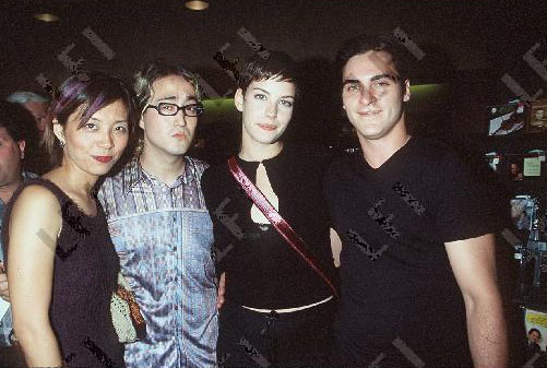 with Sean Lennon and Joaquin Phoenix