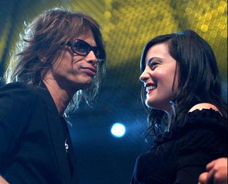 with dad - Steven Tyler, at mtvICON, April 2002