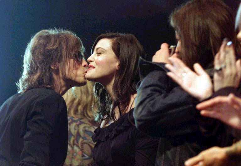 with dad - Steven Tyler, at mtvICON, April 2002