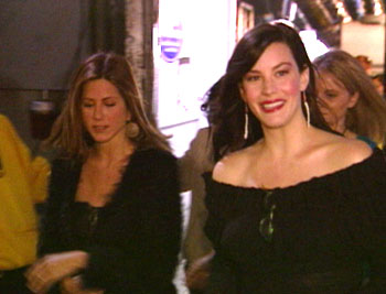 with Jennifer Aniston, at mtvICON, April 2002