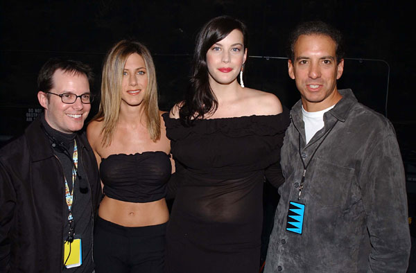 with Jennifer Aniston, at mtvICON, April 2002