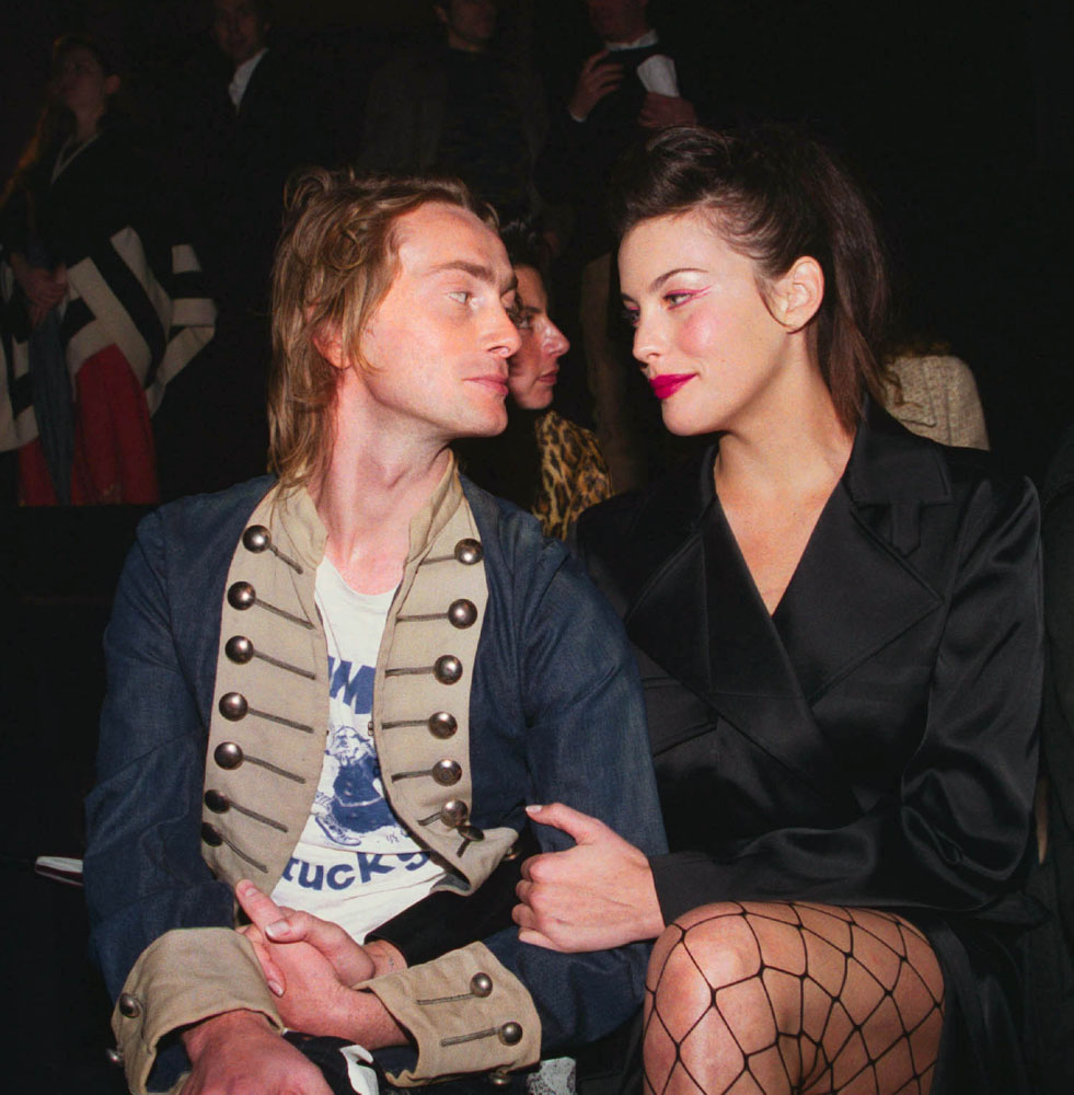 with boyfriend Royston Landgon, January 2001