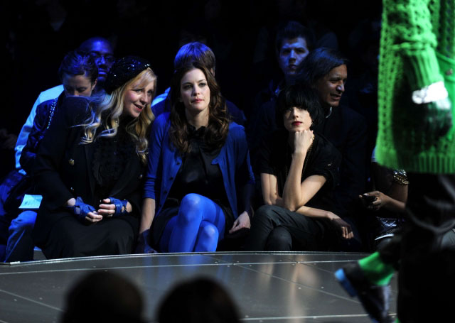 with mom Bebe Buell and Agyness Deyn