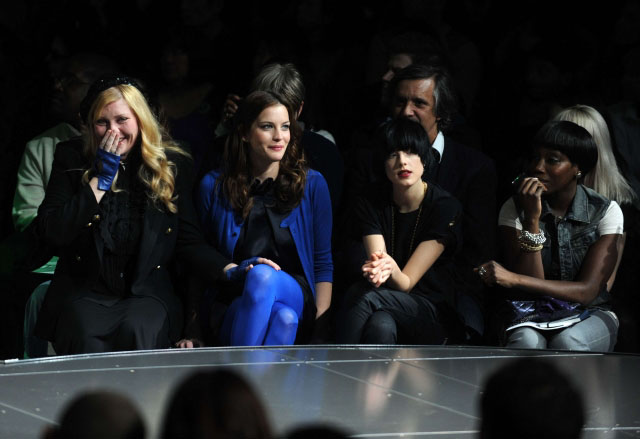with mom Bebe Buell, Agyness Deyn and Estelle