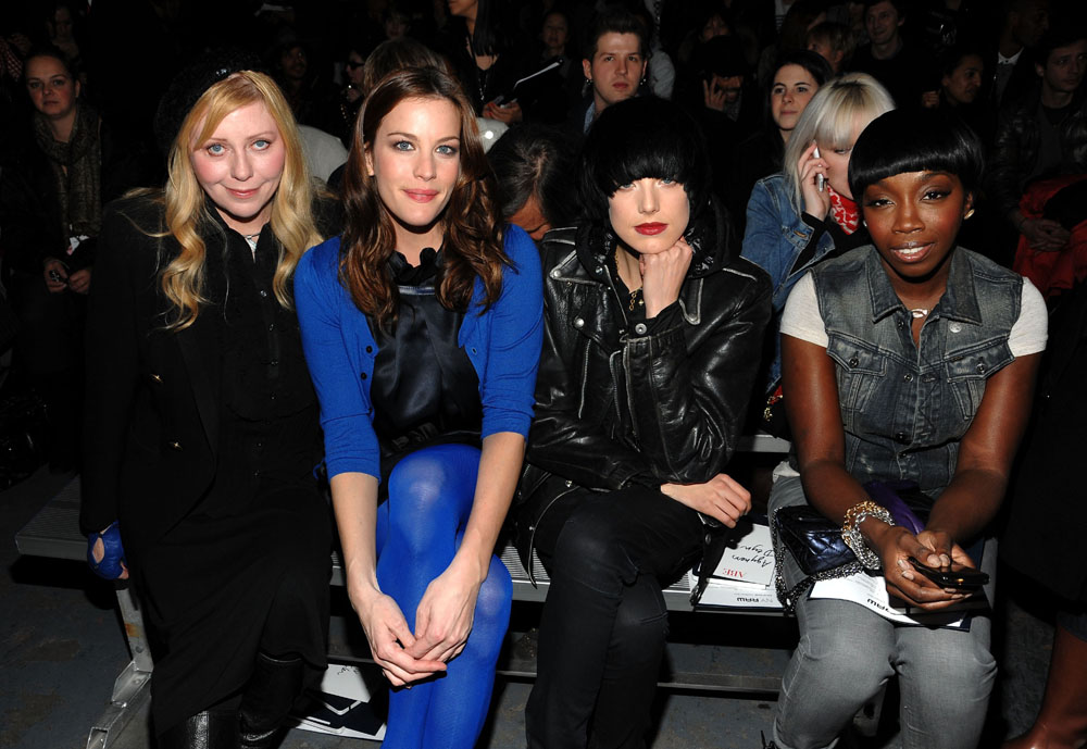 with mom Bebe Buell, Agyness Deyn and Estelle