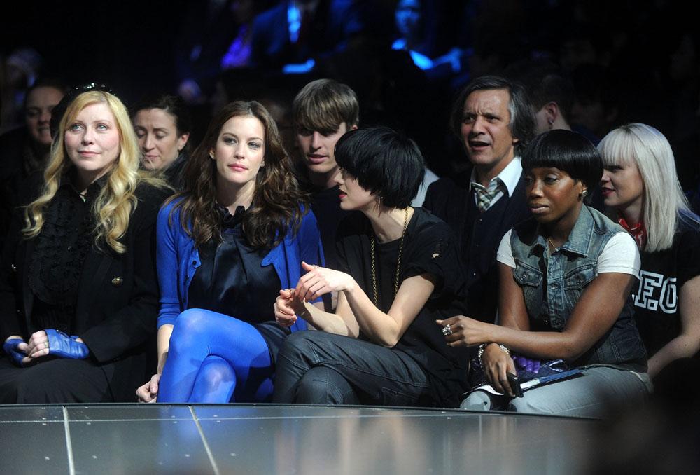 with mom Bebe Buell, Agyness Deyn and Estelle