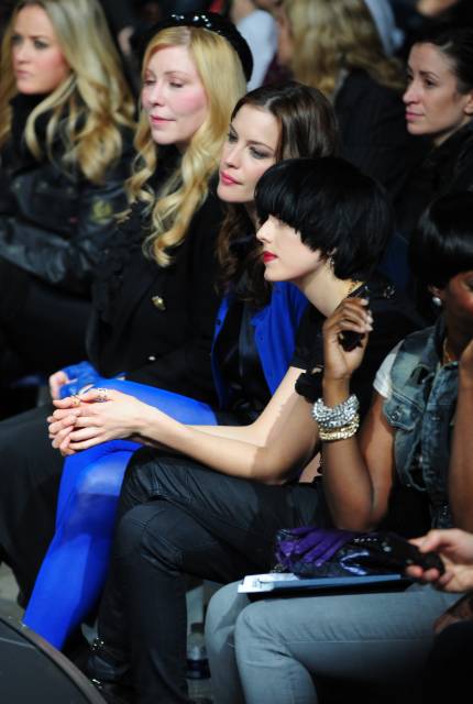 with mom Bebe Buell, Agyness Deyn and Estelle