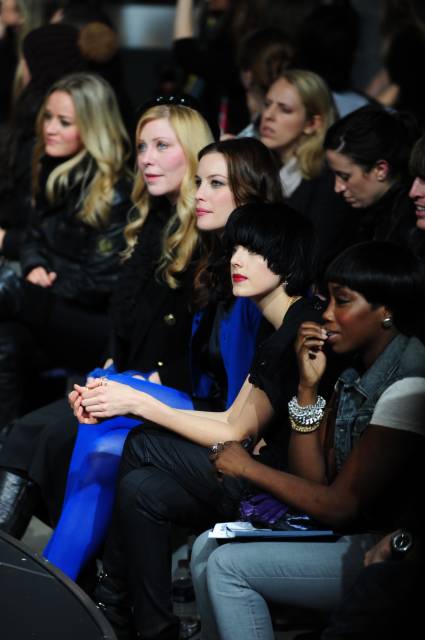 with mom Bebe Buell, Agyness Deyn and Estelle