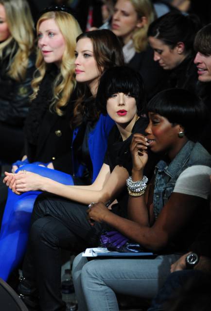 with mom Bebe Buell, Agyness Deyn and Estelle