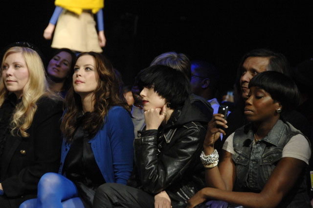 with mom Bebe Buell, Agyness Deyn and Estelle