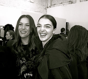 with Mariacarla Boscono