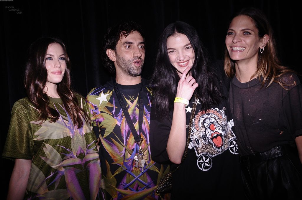 with Riccardo Tisci, Mariacarla Boscono and Frankie Rayder