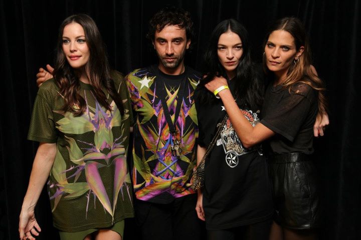 with Riccardo Tisci, Mariacarla Boscono and Frankie Rayder