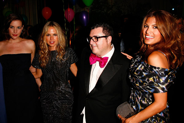 with Rachel Zoe, Alber Elbaz and Eva Mendes
