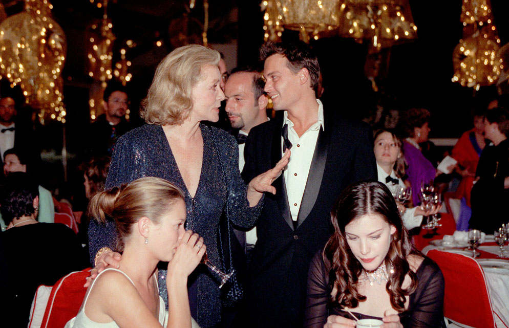 with Kate Moss and Johnny Depp